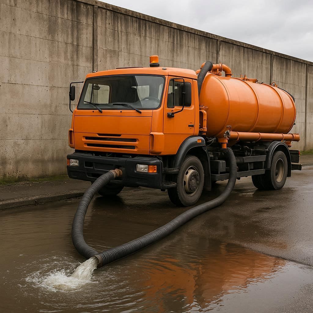 Откачка воды в Подпорожье