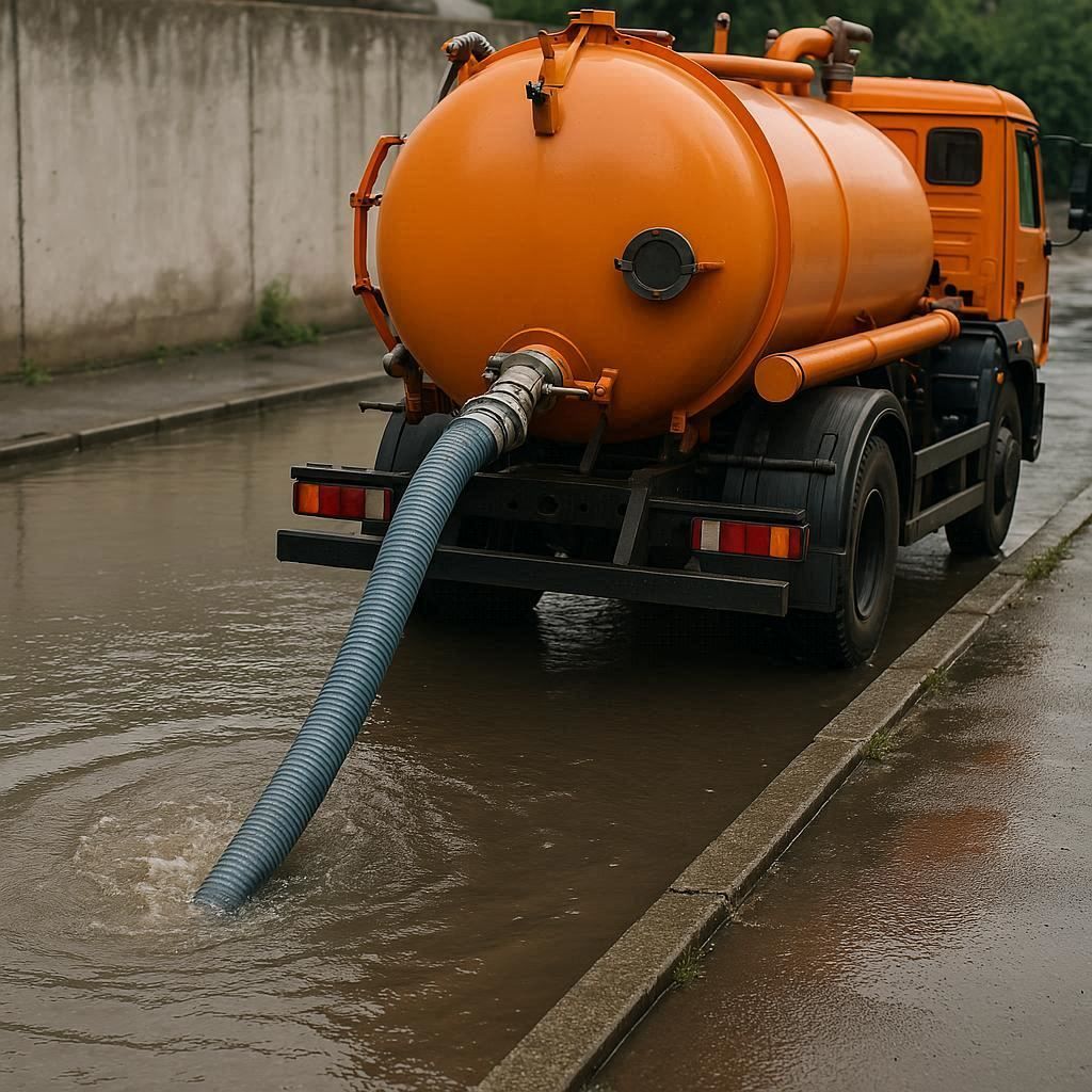 Откачка воды в Подпорожье